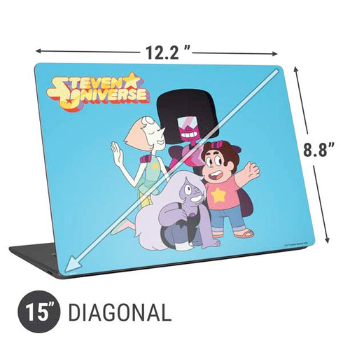 Cartoon Network Steven Universe Steven Universe Characters Universal Laptop 15in (12.2 x 8.8in) Skin